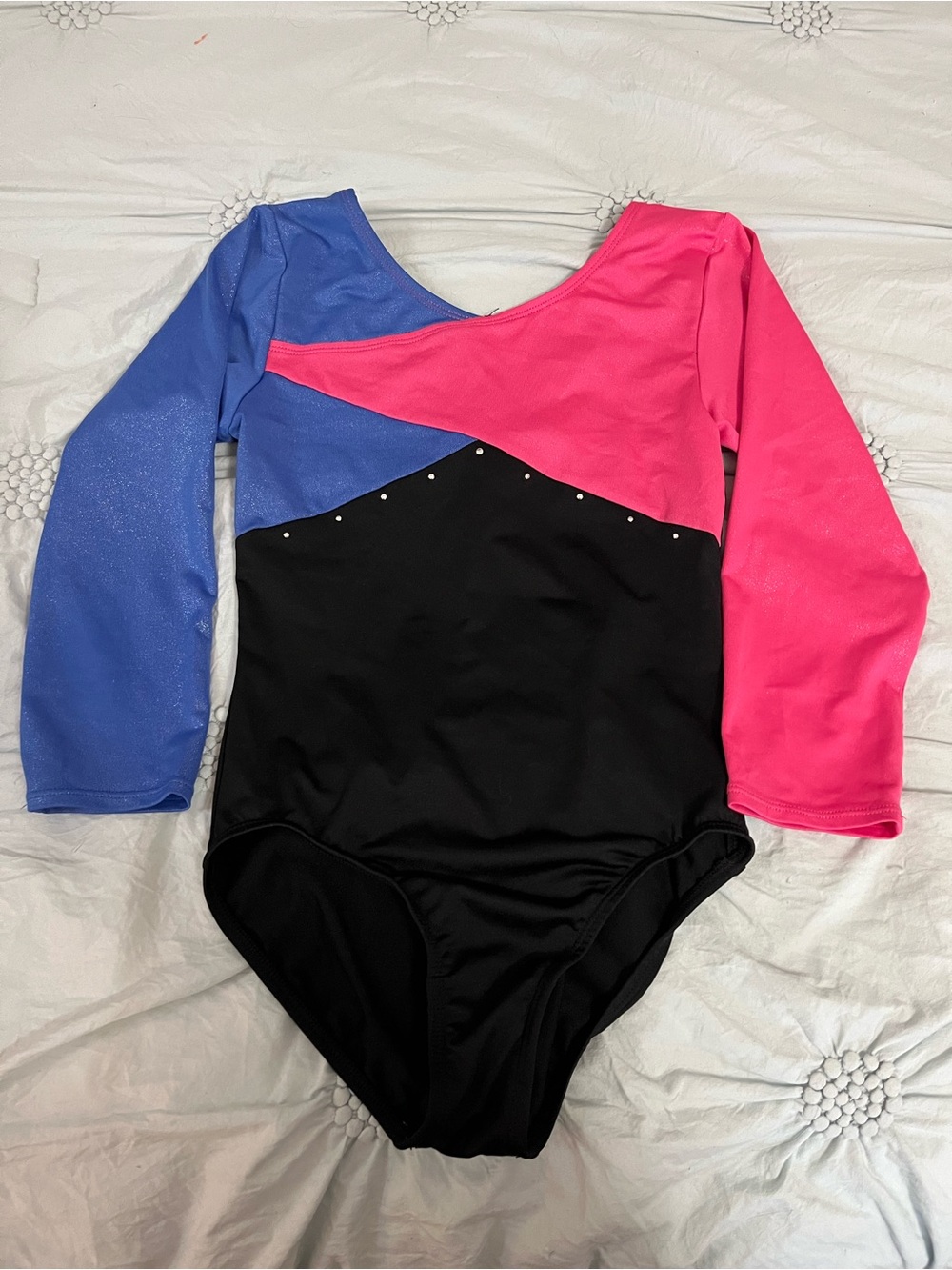 Blue and Pink Gymnastics/Dance Leotard
